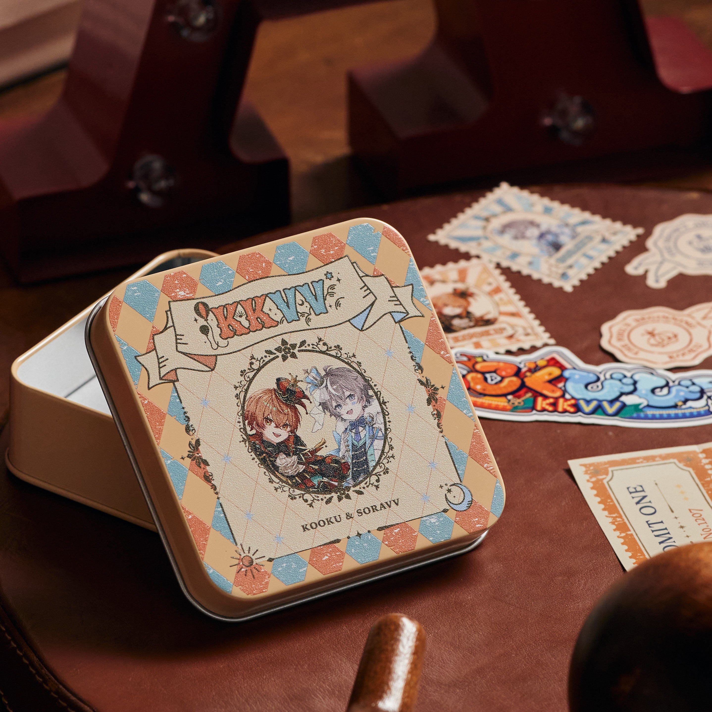 TIN CASE & STICKERS