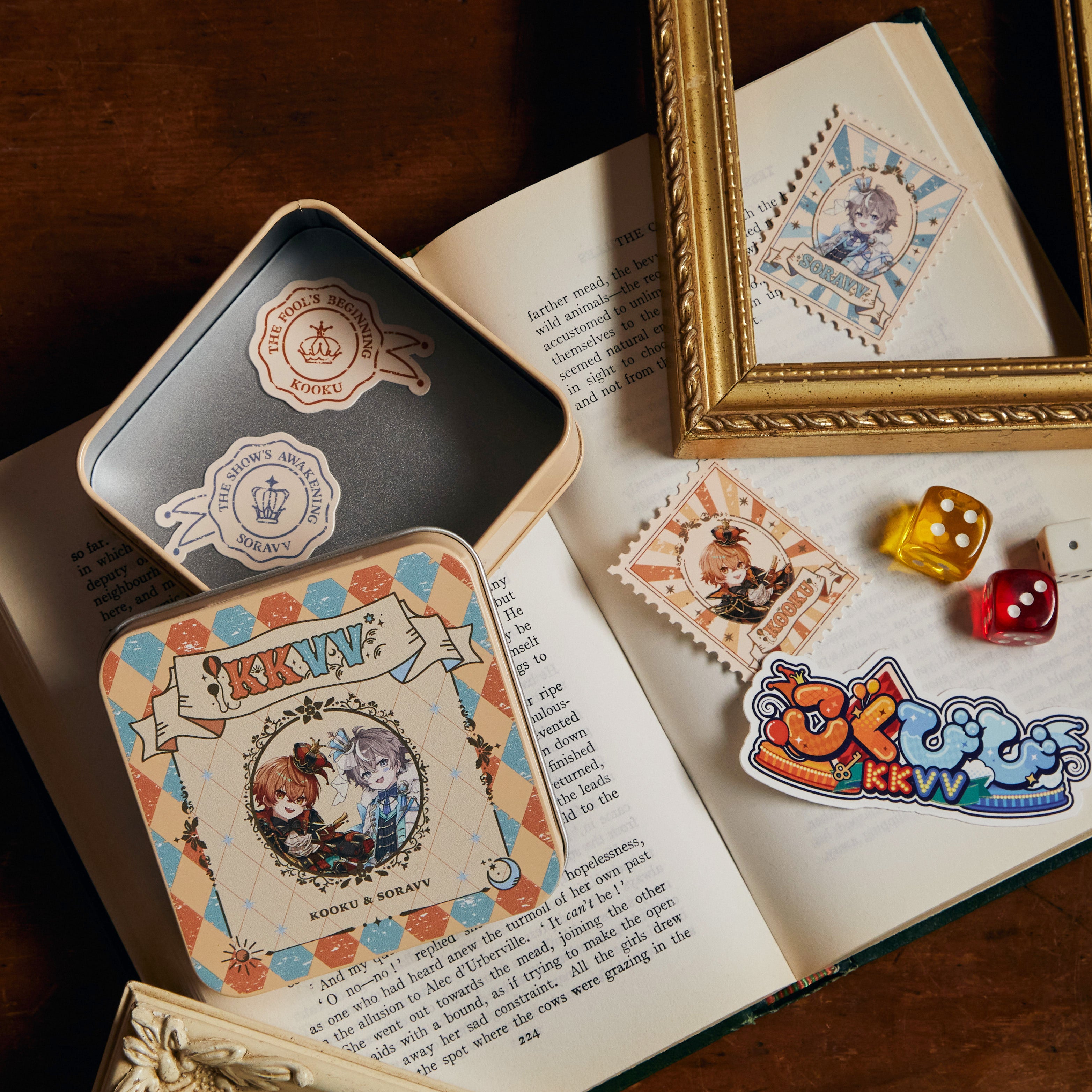 TIN CASE & STICKERS