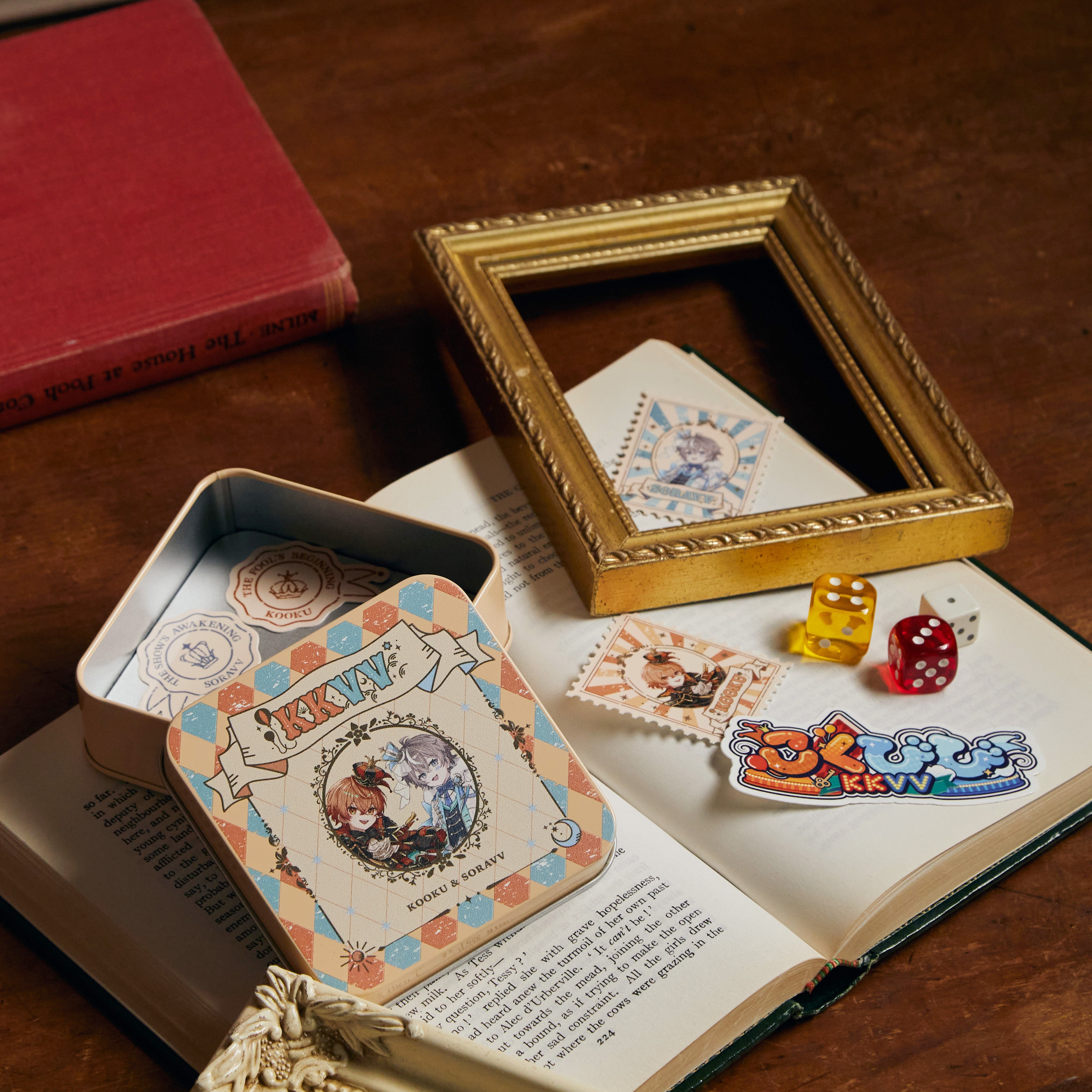 TIN CASE & STICKERS