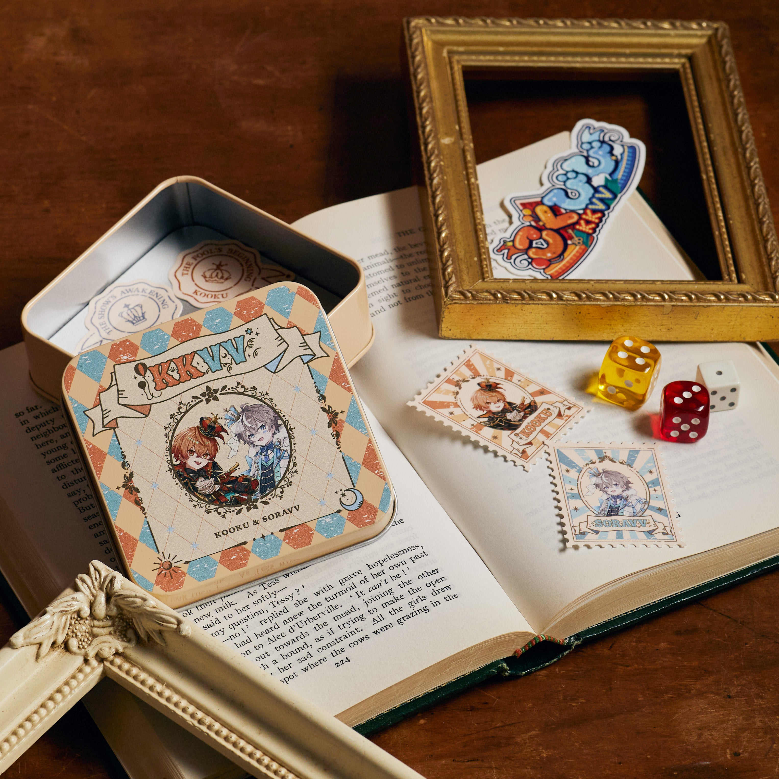 TIN CASE & STICKERS
